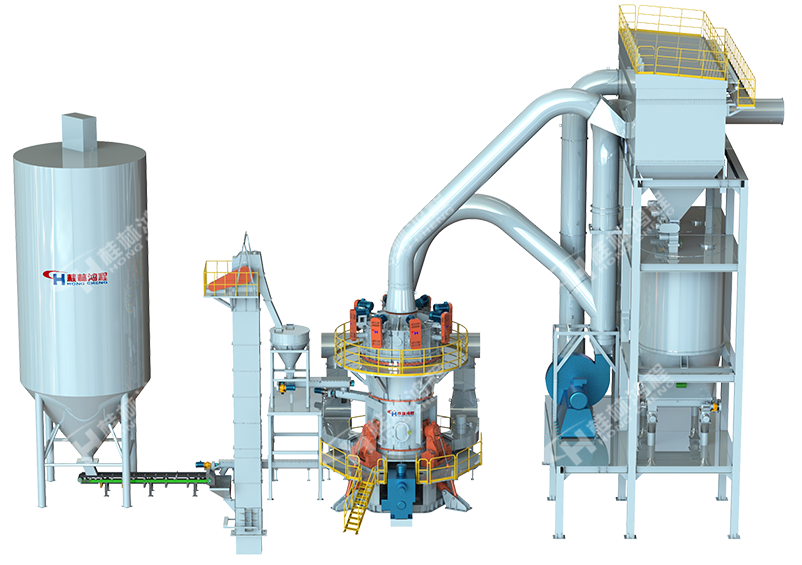 HLMX超細(xì)立式磨粉機(jī)生產(chǎn)線效果圖